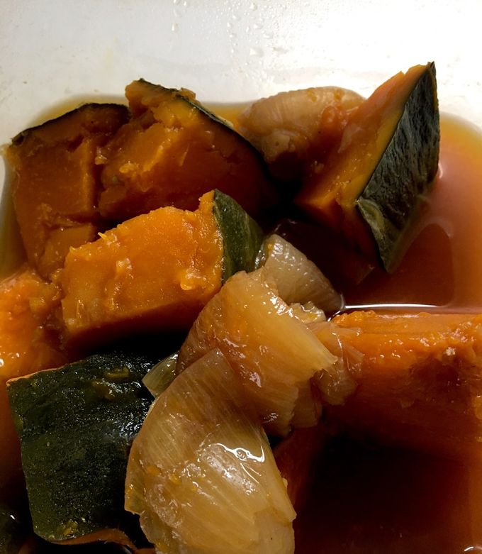 かぼちゃと玉葱 かぼちゃと玉ねぎのあっさり煮物 by ダルちゃんママ729