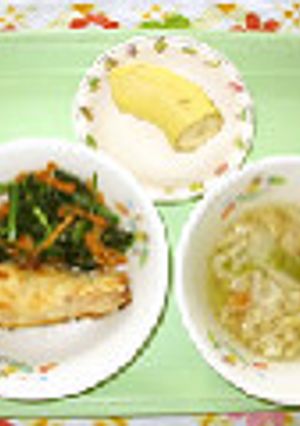 ほうれん草の胡麻和え@つくば市幼児食-レシピのメイン写真