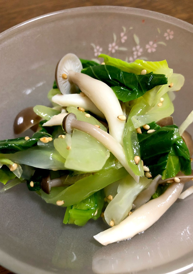 青梗菜とシメジの和え物-レシピのメイン写真