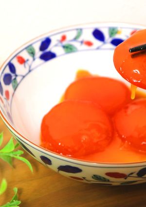 ご飯がすすむ♪卵黄の味噌漬け-レシピのメイン写真