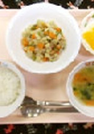 高野豆腐入り野菜の煮物@つくば市離乳食-レシピのメイン写真