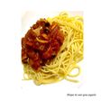 ニンニクとバジルのトマトソースパスタ