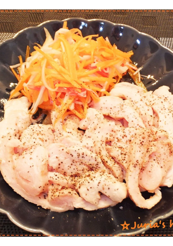 鶏むね肉しっとり♡放置で簡単☆鶏ハム-レシピのメイン写真