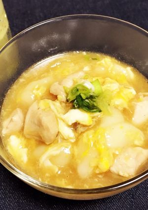 餅アレンジ☆なんちゃって親子丼-レシピのメイン写真
