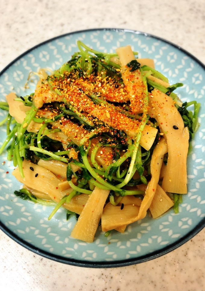 メンマと豆苗の簡単炒め-レシピのメイン写真