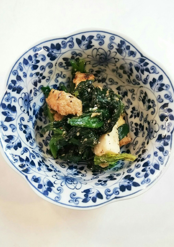 厚揚げ ほうれん草の胡麻あえ-レシピのメイン写真