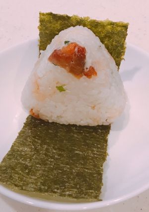 1口目から美味い、マヨ唐揚げのおにぎり！-レシピのメイン写真