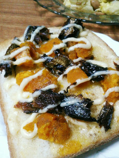 イワシ甘露煮&カボチャトースト-レシピのメイン写真