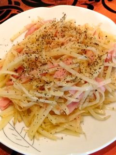 じゃがいもとハムのバター炒め-レシピのメイン写真