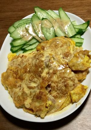 雑な男料理：豚肉の卵一杯ピカタ！！-レシピのメイン写真