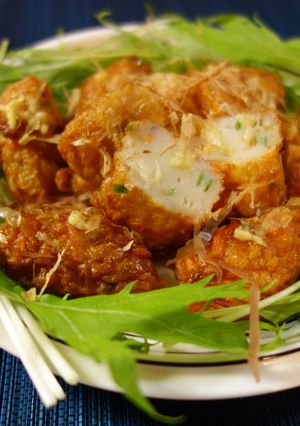 マルブン☆白身魚揚と水菜のおかか生姜醤油-レシピのメイン写真