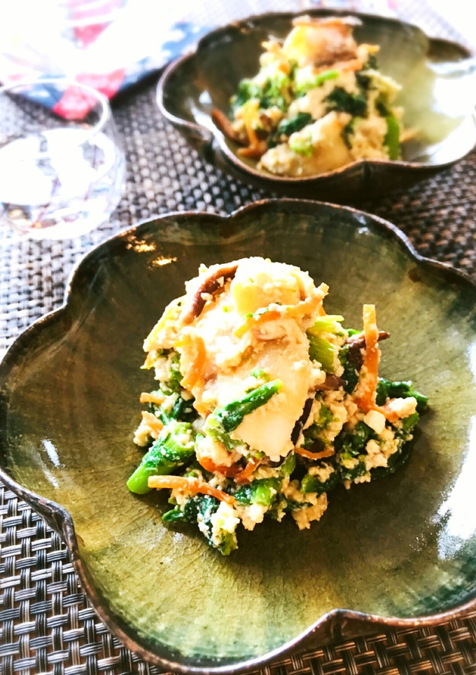 菜の花と鯛で☆春の白和え-レシピのメイン写真