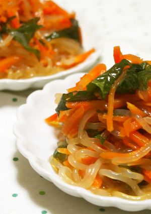 糸こんにゃくの中華ダレ和え♪大葉も入れて-レシピのメイン写真