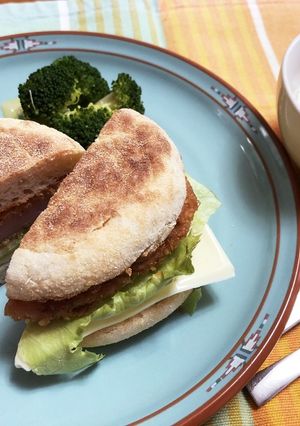 ハムカツ買って 10分でランチ-レシピのメイン写真