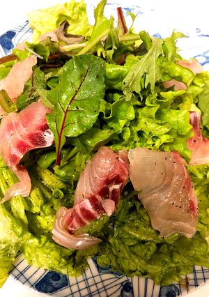 タイのカルパッチョお野菜すすむレモンたれ-レシピのメイン写真