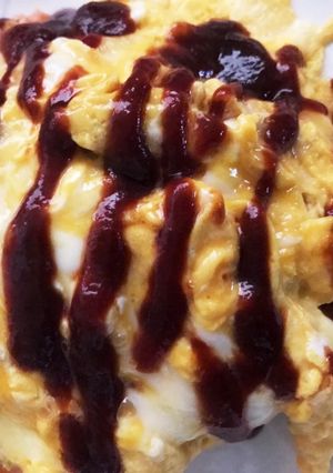 チーズ入りオムライス-レシピのメイン写真