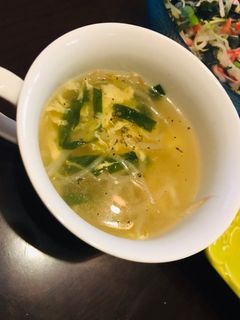 ニラもやし卵スープ 簡単-レシピのメイン写真