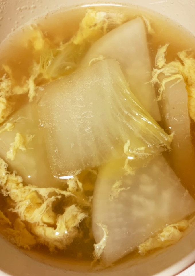 大根と白菜の卵とじスープ-レシピのメイン写真