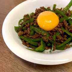 簡単！ピーマンと挽肉の甘辛炒め♪-レシピのメイン写真