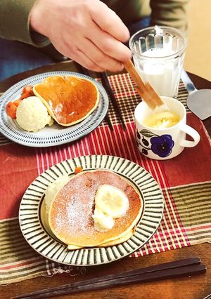洗い物少なめ、ふんわりパンケーキ-レシピのメイン写真