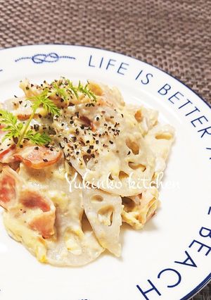 レンコン☆カルボナーラ-レシピのメイン写真