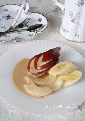 フルーツにチーズキャラメルソース-レシピのメイン写真