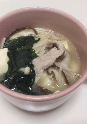 きのこたっぷりのお味噌汁-レシピのメイン写真
