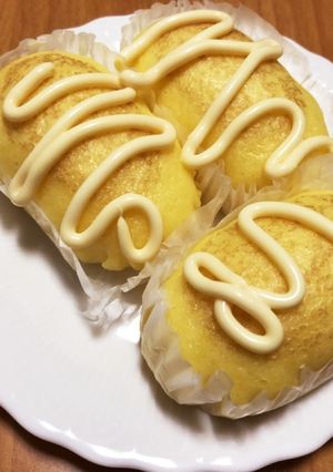 蒸しパンをおかずパン味に！美味！-レシピのメイン写真