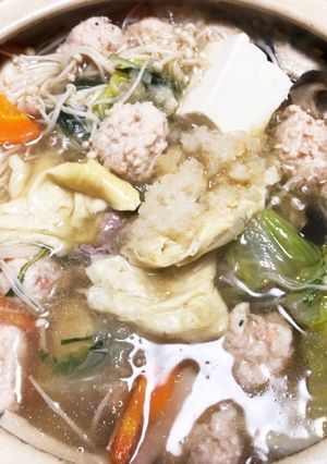 超楽々 生姜みぞれちゃんこ鍋　作ります-レシピのメイン写真