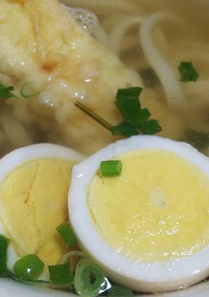 適当！レンジで5分で作るうどん-レシピのメイン写真