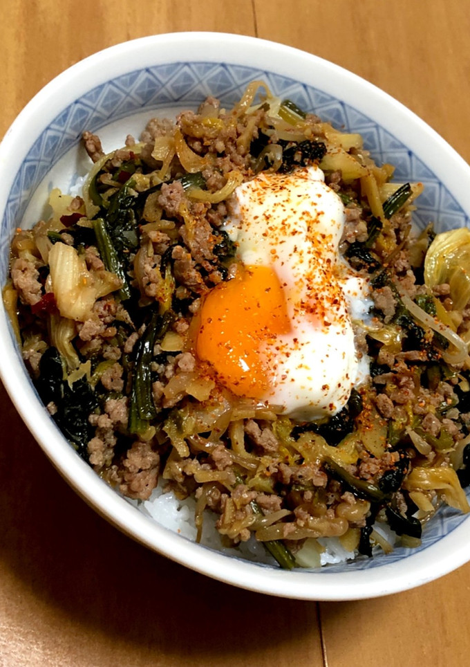 ♡野菜炒め丼♡簡単温玉乗せ♪-レシピのメイン写真