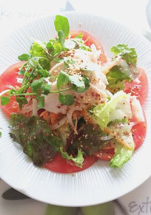 鶏肉のトストサラダ-レシピのメイン写真