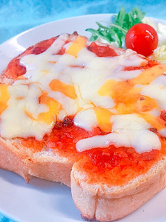 超シンプル!朝ごはん ピザトースト-レシピのメイン写真
