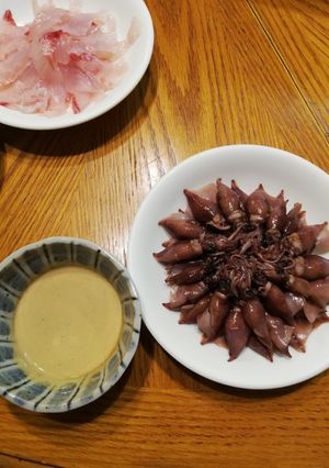 ホタルイカ用ワサビマヨ醤油ソース-レシピのメイン写真