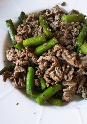 牛肉とアスパラのスパイス炒め❗️-レシピのメイン写真
