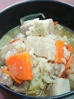 豚肩ロースと春野菜の雑炊風煮込み-レシピのメイン写真