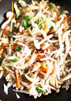 野菜マロニーピリ辛とろとろ炒め煮-レシピのメイン写真