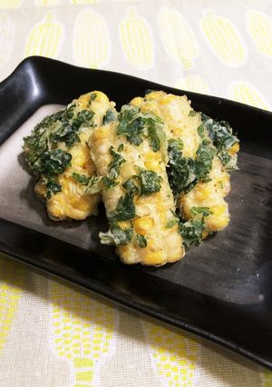 サクッと旨い♡とうもろこしと春菊の天ぷら-レシピのメイン写真