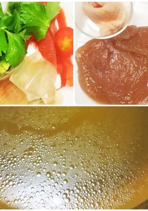 自家製チキンコンソメスープ&鳥はむ-レシピのメイン写真