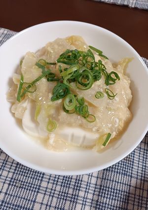 レンチン豆腐の白菜あんかけ-レシピのメイン写真