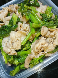 【作り置き】菜の花と豚肉のわさポン炒め-レシピのメイン写真