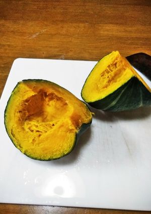 梨湖の賢いかぼちゃの切り方。-レシピのメイン写真