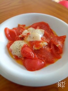 胡椒がキメ手♪トマトのチーズ焼き-レシピのメイン写真