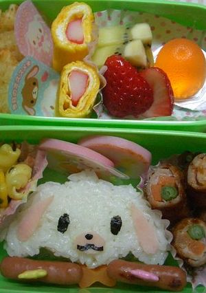 キャラ弁・シュガーバニー弁当（大）-レシピのメイン写真