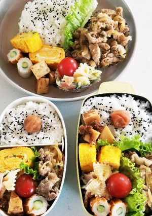 女子高生と私のお弁当❤ランチプレート2-レシピのメイン写真