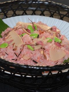 桜香る筍の炊き込みおこわ風♪-レシピのメイン写真