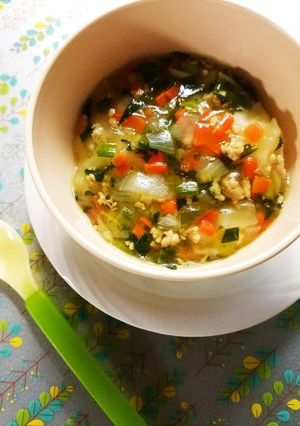 離乳食 幼児食*野菜とそぼろのあんかけ*-レシピのメイン写真