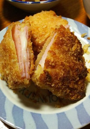 お手軽！とろーりチーズハムカツ！-レシピのメイン写真