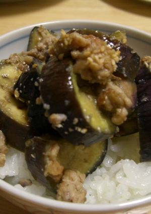 簡単味噌ナス丼-レシピのメイン写真