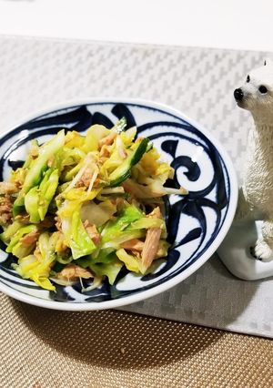 ツナと春キャベツのマスタードポン酢-レシピのメイン写真